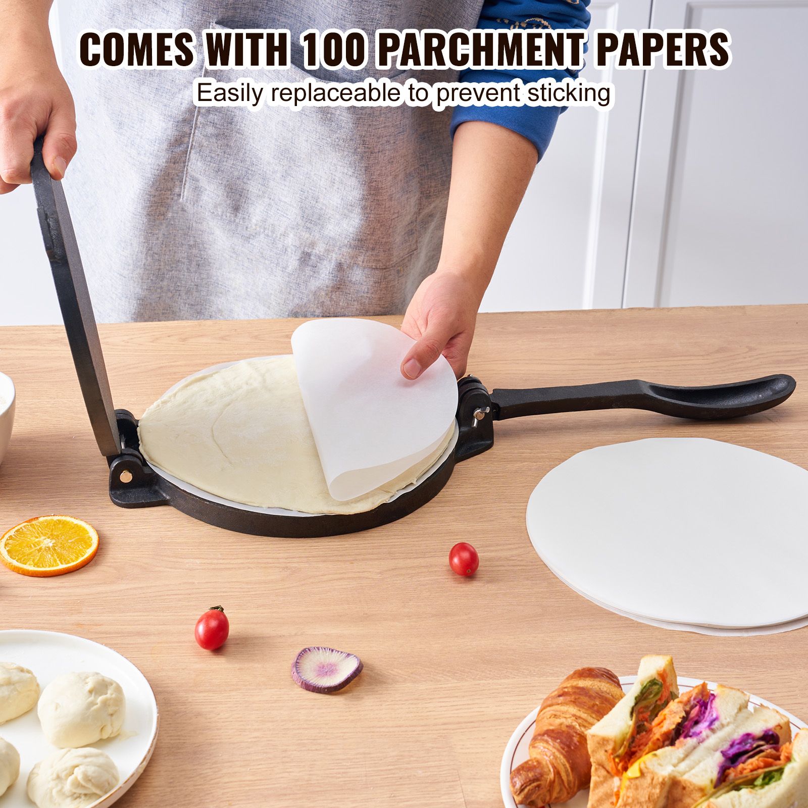 Tortilla Press Cast - Presse à tortillas, 10 pouces, pour