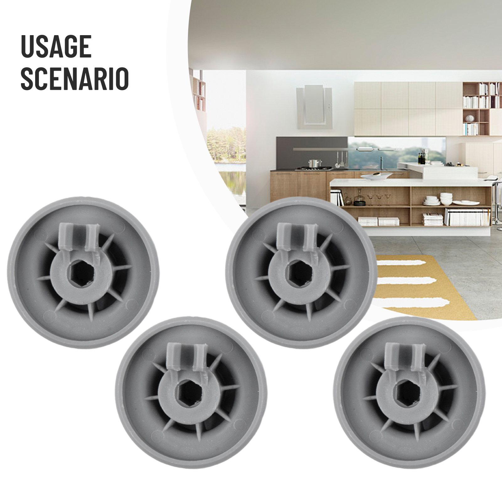 Kitchen Appliances Bosch - Jeu de 4 roues pour lave-vaisselle
