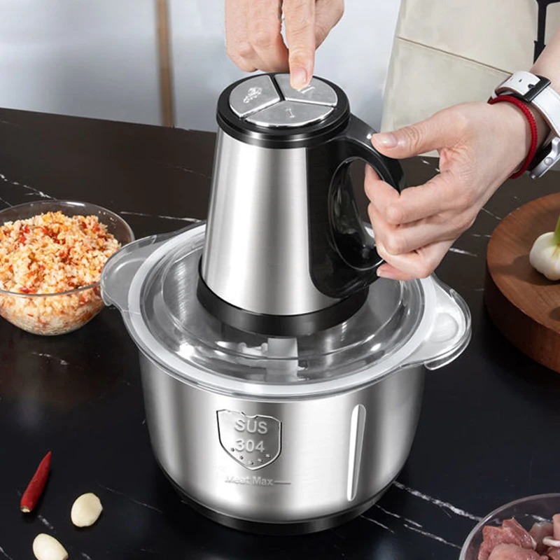 Food Processor Large - Hachoir à viande électrique en acier
