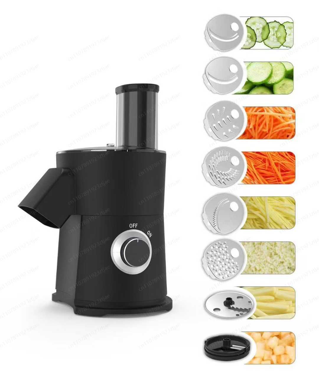 Food Processor Large - Coupe-légumes électrique 7 en 1, robot