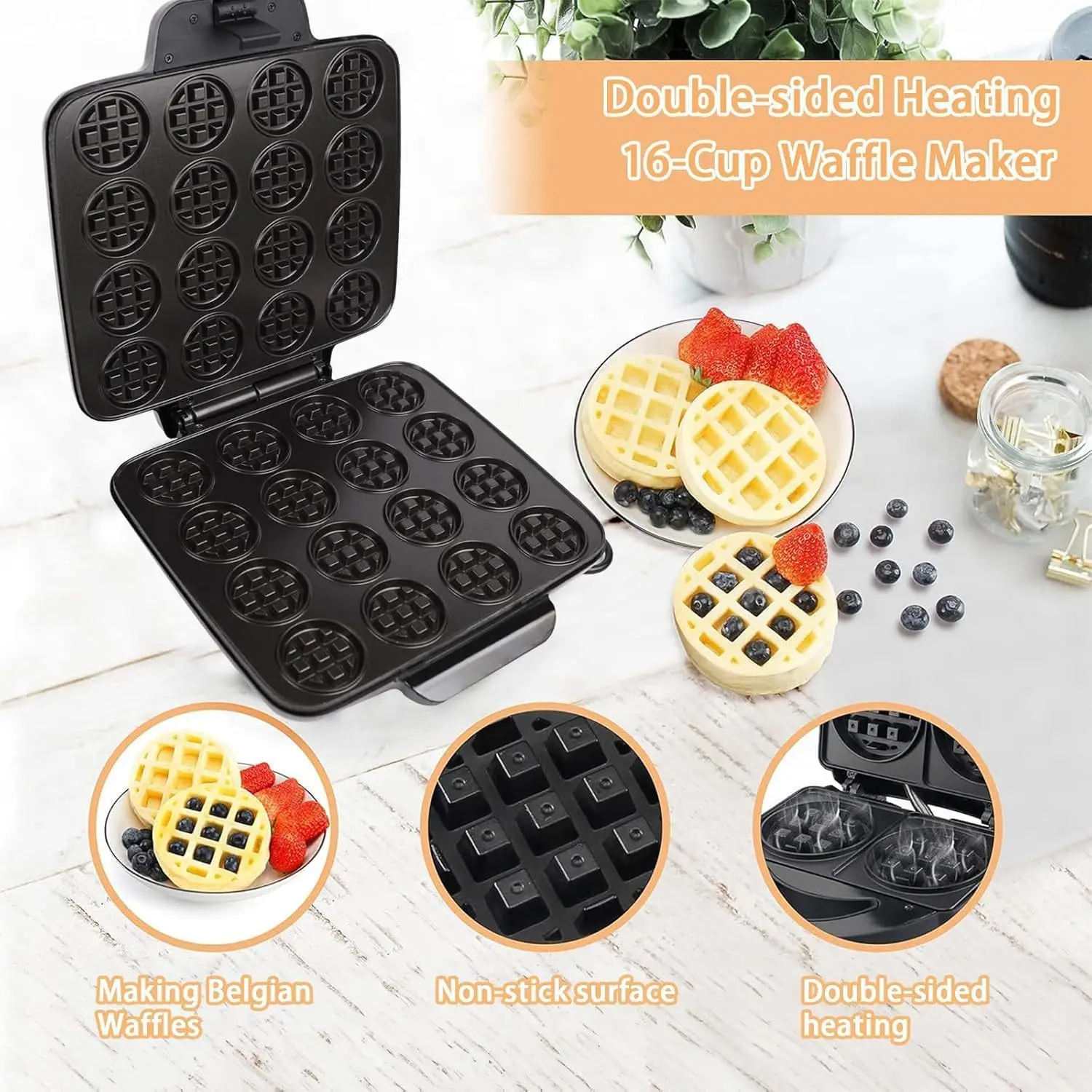 Gaufrier 16 trous, chauffage r - Sandwich Press Grill avis et prix