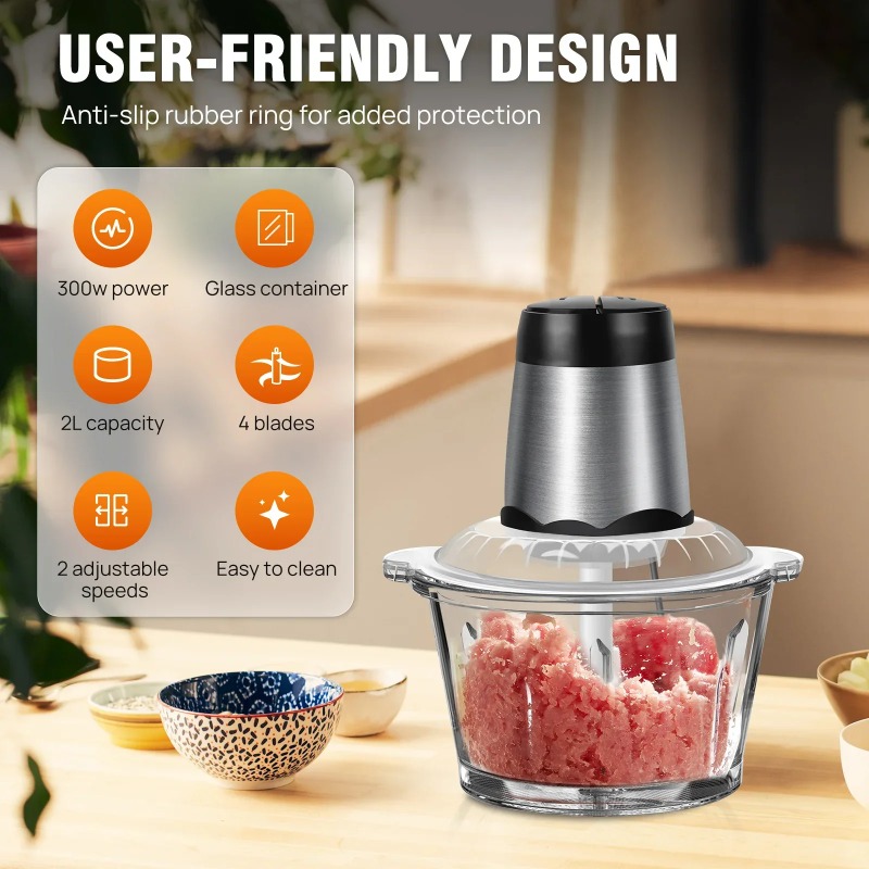Hachoir à viande électrique 2L - Food Processor Large avis et prix